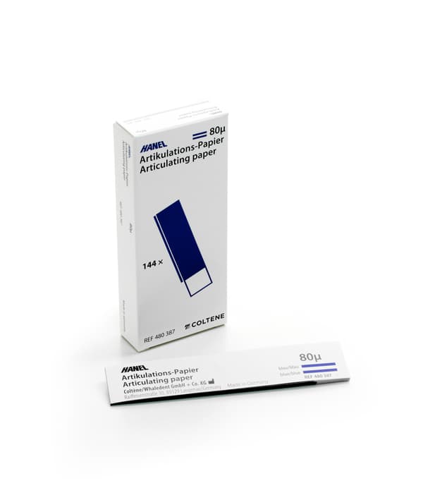 Hanel Articulating Paper 80µ I-Form Strips, Blue, 20mm x 105mm, Box of 144 thumbnail 4