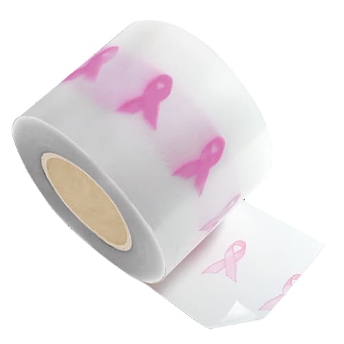 Crosstex Pink Barrier Film with Finger Lift Edge, 4" x 6", Roll of 1200 Sheets - Crosstex 4" x 6" Barrier Film PINK with Finger Lift Edge. Roll of 1200 Sheets - Image 1