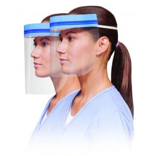 Crosstex Disposable Face Shield, Clear, 3/4 Length (7"), Anti-Fog, Latex-Free, 24/Box, GCSS thumbnail 9