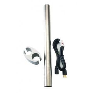 DCI Light Post Extension Kit, 24" Stainless Steel with P&C Bushing, Includes Butterfly Clamp and 8" Extension Cord thumbnail 2