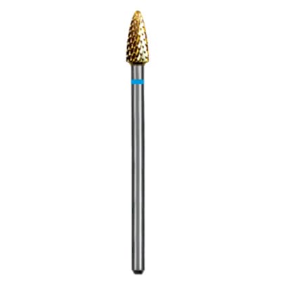 Dedeco Euro Goldies Carbide Bur, Regular Cross Cut, HP, #G078E/040, 4.0 mm Diameter, Titanium Nitride Coated, Single Bur thumbnail 5