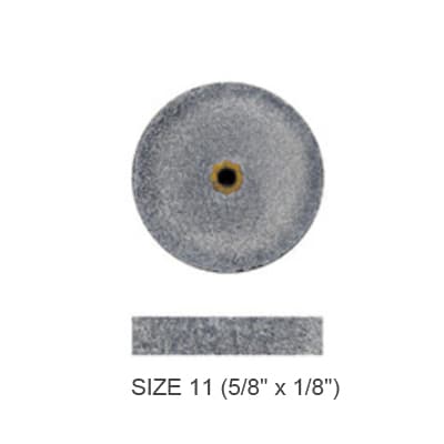 Dedeco Koolies Black #11 Grinding Wheel, Silicon Carbide, Coarse, 5/8" x 1/8", 50/Box thumbnail 5