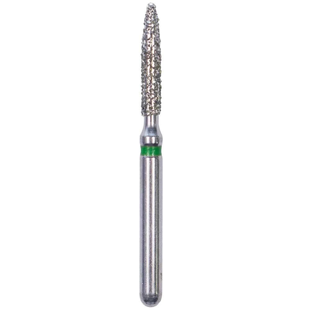 Defend FG #862.014 Coarse Flame Shaped Diamond Bur, 5/Pk - Defend FG #862.014 Coarse Flame Shaped Diamond Bur, 5/Pk - Image 1