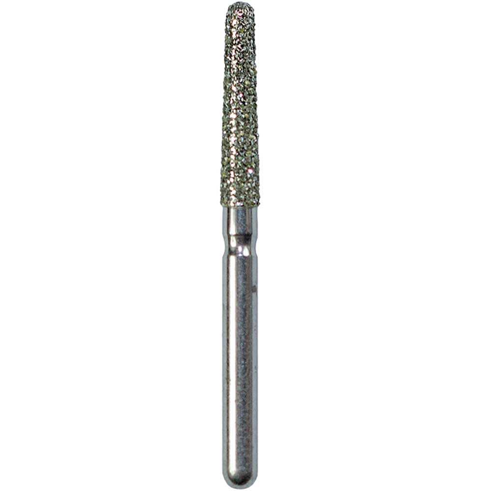 Mydent (Defend) Diamonds Round End Taper FG Bur, Medium Grit, 1.8mm, #856-018M, 5/Pk thumbnail 3