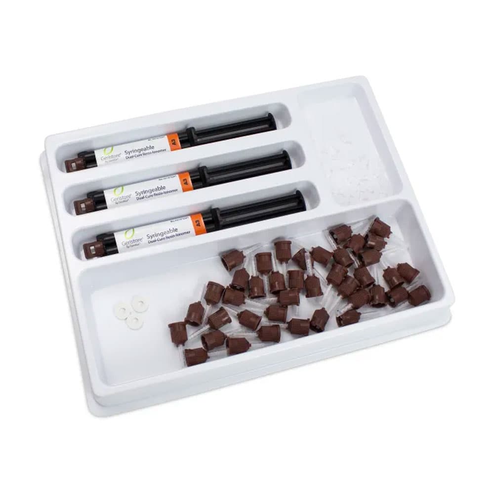 Geristore Syringeable Value Kit, Shade A3, Dual-Cure Self-Adhesive Resin-Modified Glass Ionomer, 3 x 10 g Syringes, 031457520 thumbnail 12