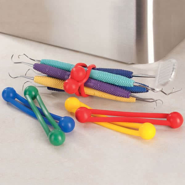 Pro-Ties Instrument Bundling System, Silicone, Green, 4" Long, 6/Pk, 650102G thumbnail 13