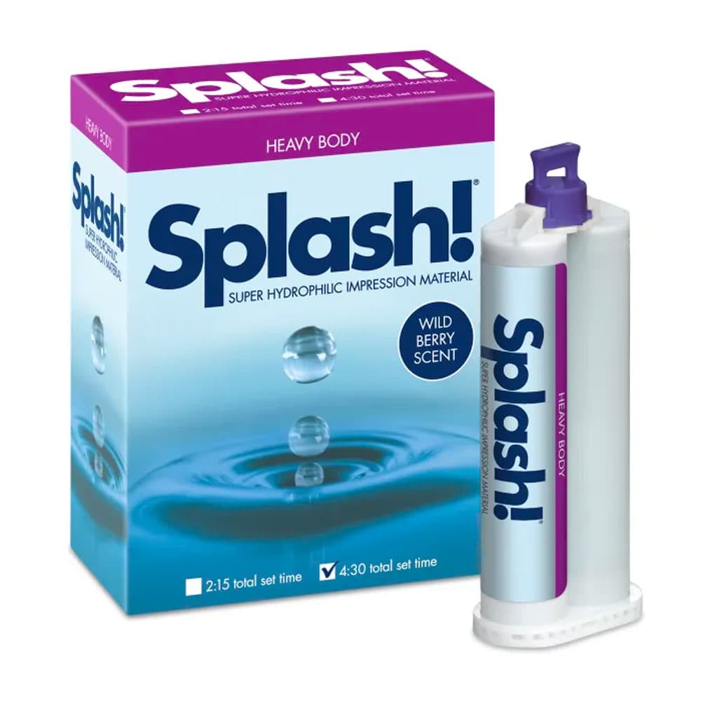 Splash! VPS Heavy Body Impression Material, Regular Set, 48 ml Cartridges, Wild Berry, 2/Pk, SPD1211 thumbnail 16