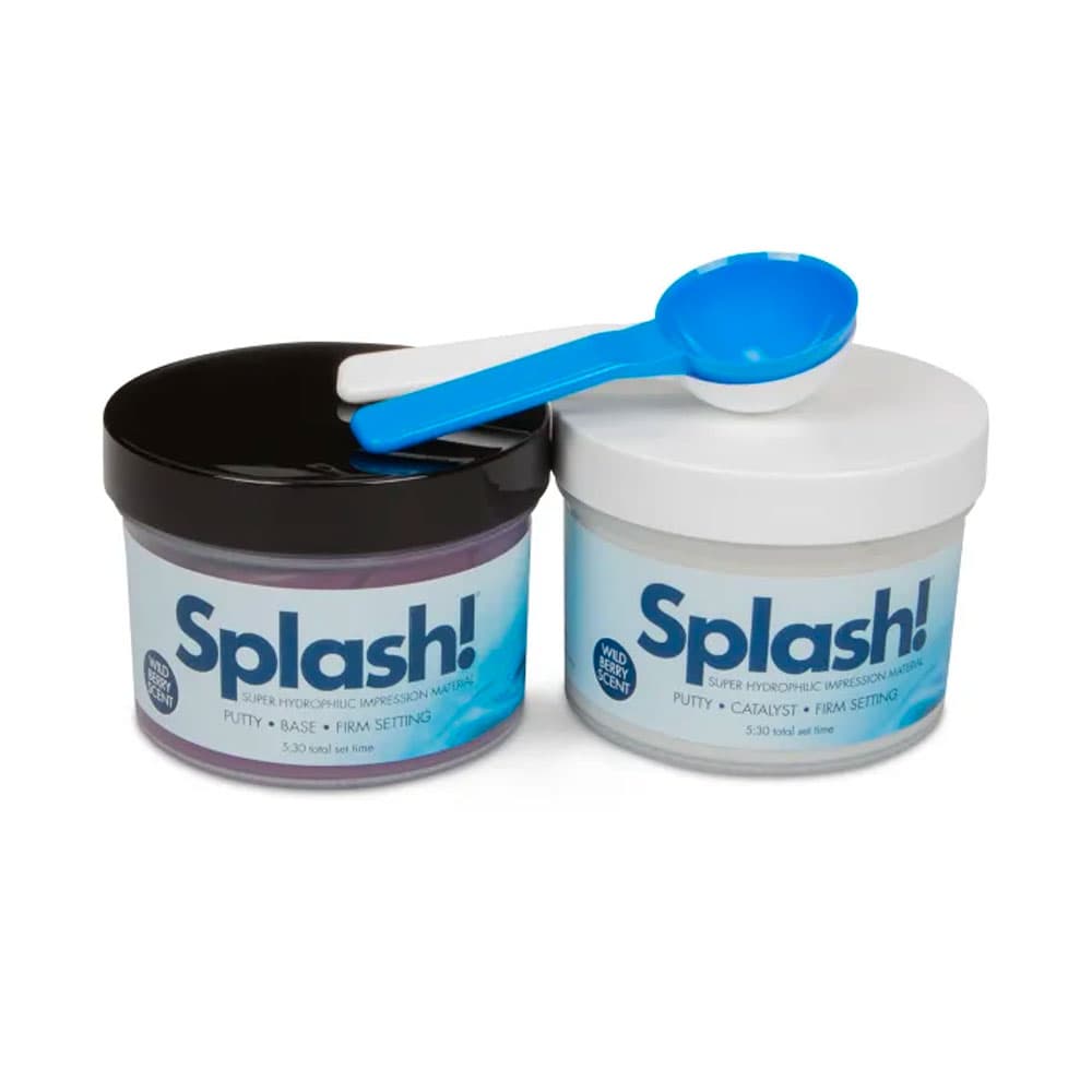 Splash! Regular Set Putty, VPS Impression Material, 250 mL Base & 250 mL Catalyst Jars, Wild Berry Scent, SPD1212 thumbnail 11