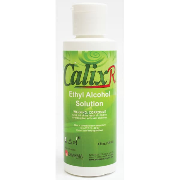 Calix-R Ethyl Alcohol Rinse, 95% Concentration, 120 ml Bottle (4 oz) - Calix-R Ethyl Alcohol Rinse, 95% concentration, 120 ml bottle (4 oz) - Image 1