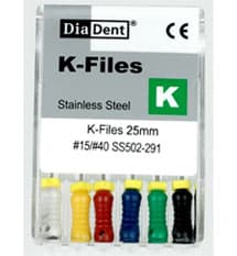DiaDent K-Files #15 White, 25mm, Stainless Steel, 6/Box thumbnail 7