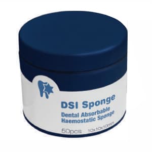 DSI Absorbable Hemostatic Gelatin Sponges, Non-Sterile, 50 per Jar, DSP-50 thumbnail 2