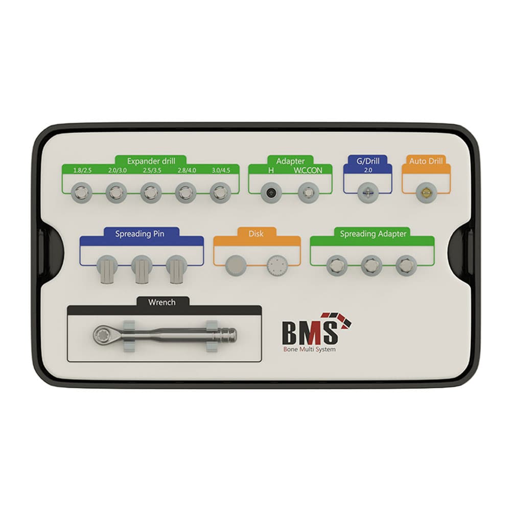 DSI Bone Multi System Kit (Expander Drills, Guide Drill, Saw Disks, Wrench, Chisel, and More) - DSI Bone Multi System Kit. Includes: - Image 1