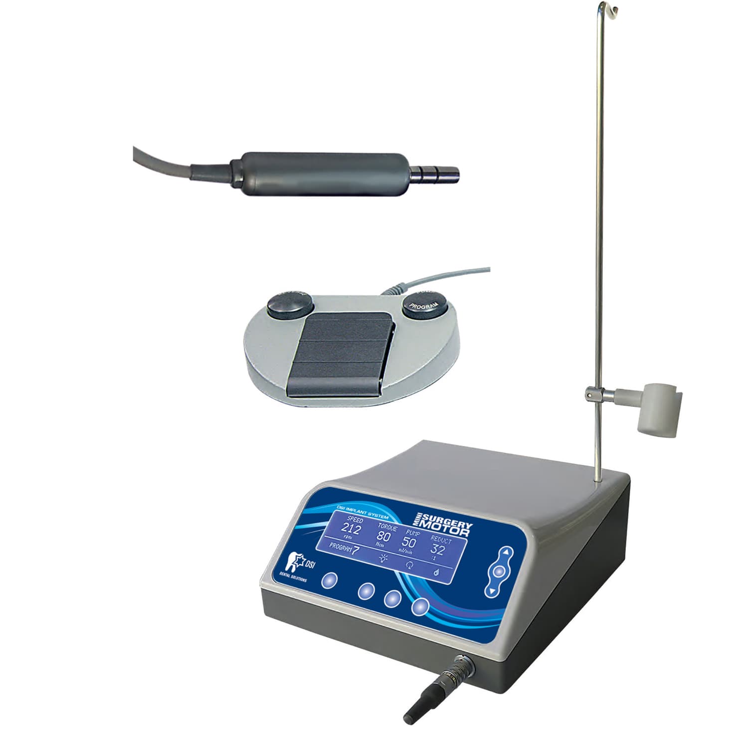 DSI Mini Surgical Implant Motor with LED, Control Unit and Foot Control - DSI Mini Surgical Implant Motor with LED. - Image 1