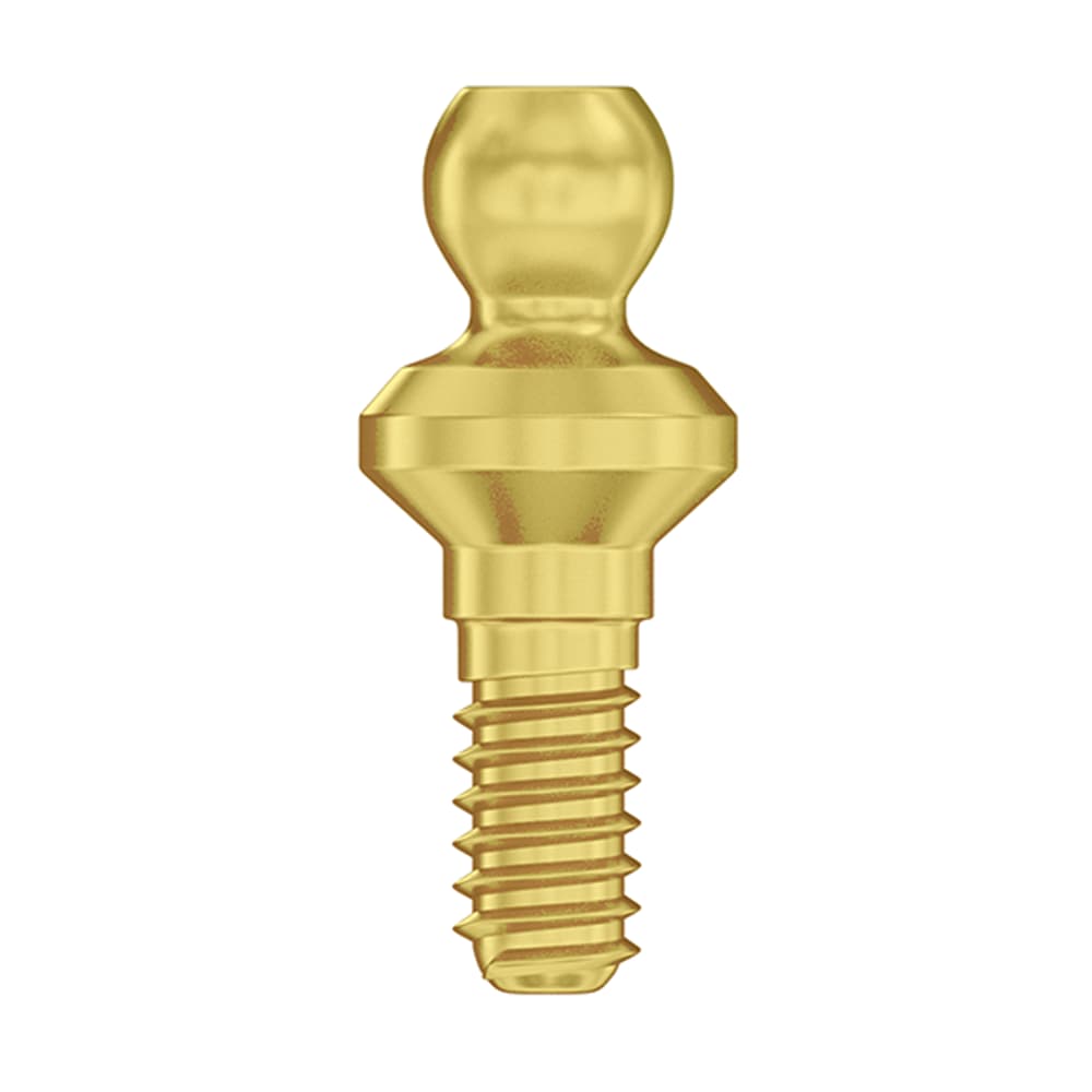 DSI Ø3.75mm Titanium Straight Ball Attachment Abutment, 1.0mm GH, Internal Hex 2.42mm RP, 1/Pk - DSI Ã3.75mm Titanium Straight Ball Attachment Abutment, 1.0mm GH, Internal Hex 2.42mm RP, 1/Pk - Image 1