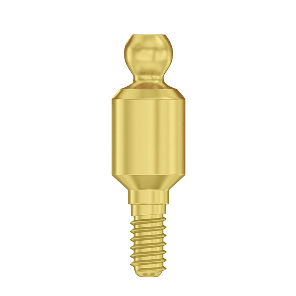 DSI Ø3.75mm Titanium Straight Ball Attachment Abutment, 6.0mm GH, Internal Hex 2.42mm RP, 1/Pk - DSI Ã3.75mm Titanium Straight Ball Attachment Abutment, 6.0mm GH, Internal Hex 2.42mm RP, 1/Pk - Image 1