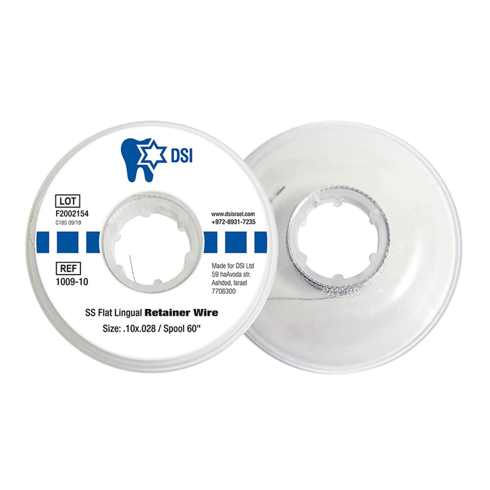 DSI Flat Stainless Steel 4-Strand Lingual Retainer Wire, .10x.028, 60" Spool, 1/Pk - DSI Flat Stainless Steel 4-Strand Lingual Retainer Wire, .10x.028, 60" Spool, 1/Pk - Image 1