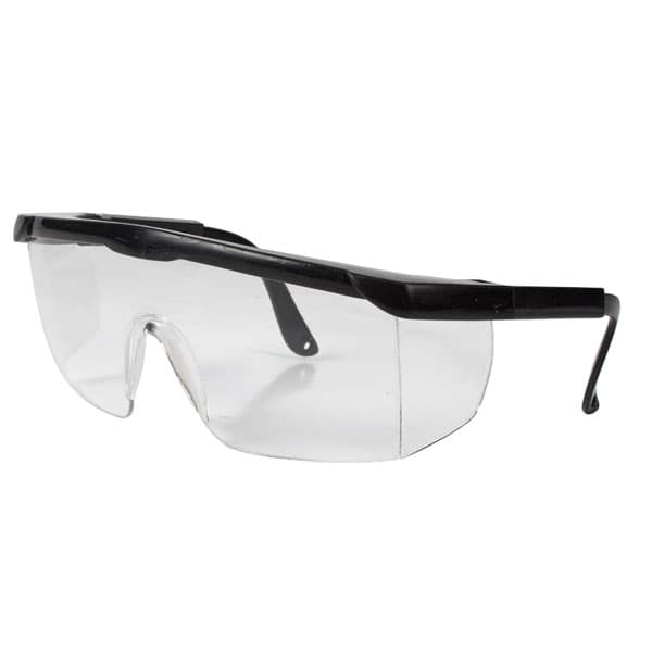Dynarex Clear Safety Glasses with Black Frames, 50/Case thumbnail 7