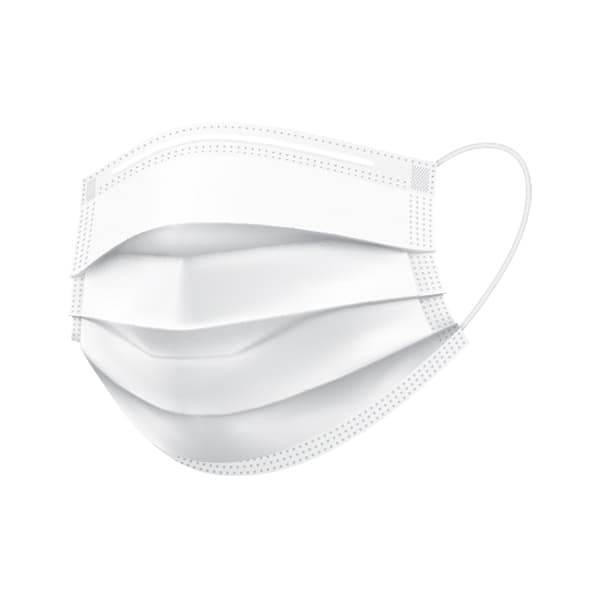 BeeSure Naturals Procedure Face Mask, ASTM Level 3, Cloud White, Ear Loop, 50/Box, BE2430 thumbnail 6