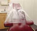 Brixton Disposable Chair Cover Half, 27.5" x 24", Clear, 200/Box thumbnail 4