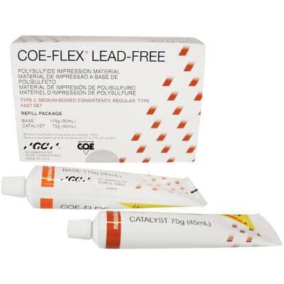 Coe-Flex Polysulfide Impression Material, Refill Package, Regular Body, Fast Set, Lead-Free, 90 ml Base & 45 ml Catalyst, 131105 thumbnail 9