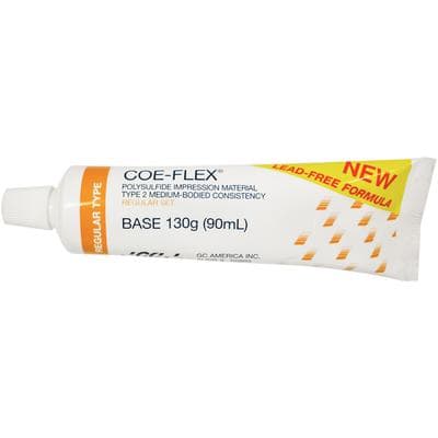 Coe-Flex Polysulfide Impression Material, Base Only, Regular Body (Medium), Regular Set, 90 ml Tube, #131202 thumbnail 9
