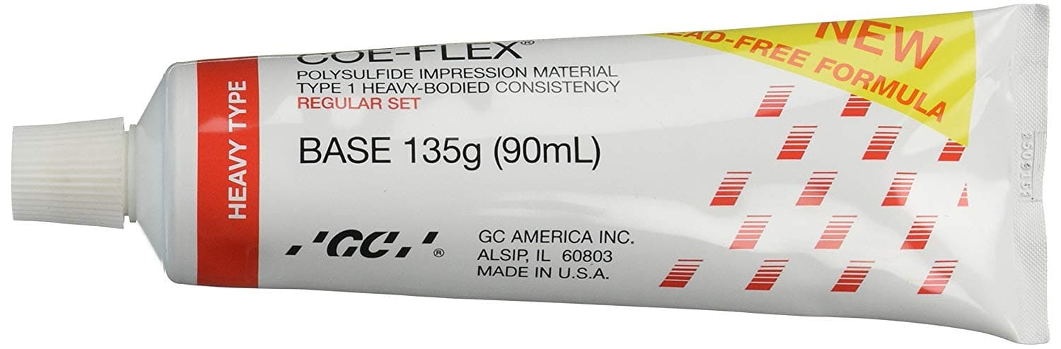 COE-FLEX Base Heavy Body, Lead-Free Polysulfide Impression Material, 90 mL Tube, #131204 thumbnail 9