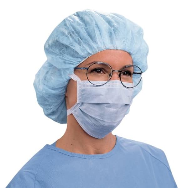 Halyard Tecnol Fog-Free Tie-On Surgical Mask, Blue, 50/Box, 49214 thumbnail 5