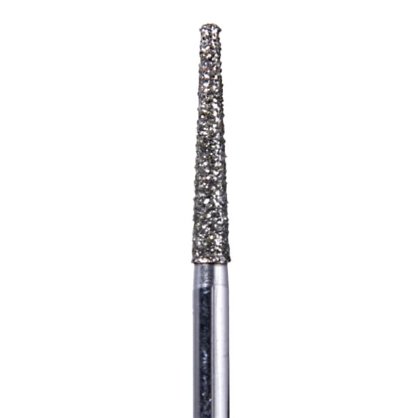 House Brand FG 848.016SC Flat End Taper Diamond Bur, Super Coarse Grit, 10/Pk - House Brand FG 848.016SC Flat End Taper, Super Coarse Grit Diamond Burs, 10/Pk - Image 1