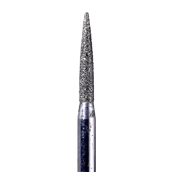 House Brand FG 862.014F Flame Shaped Fine Grit Diamond Burs, 10/Pk - House Brand FG 862.014F Flame Shaped, Fine Grit Diamond Burs, 10/Pk - Image 1