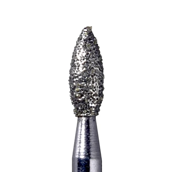 House Brand FG 368.018SC Football Shaped Diamond Bur, Super Coarse Grit, 10/Pk - House Brand FG 368.018SC Football Shaped, Super Coarse Grit Diamond Burs, 10/Pk - Image 1