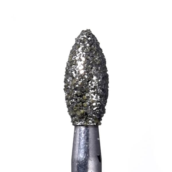 House Brand FG 368.023SC Football Shaped Diamond Bur, Super Coarse Grit, 10/Pk - House Brand FG 368.023SC Football Shaped, Super Coarse Grit Diamond Burs, 10/Pk - Image 1
