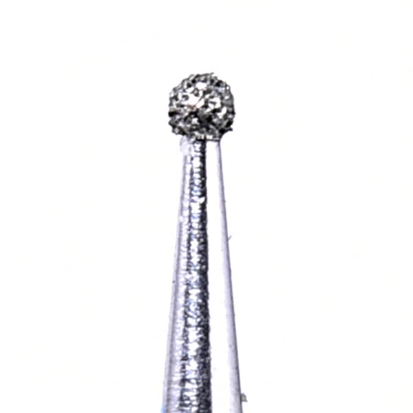 House Brand FG 801.012M Round, Medium Grit Diamond Burs, 10/Pk - House Brand FG 801.012M Round, Medium Grit Diamond Burs, 10/Pk - Image 1