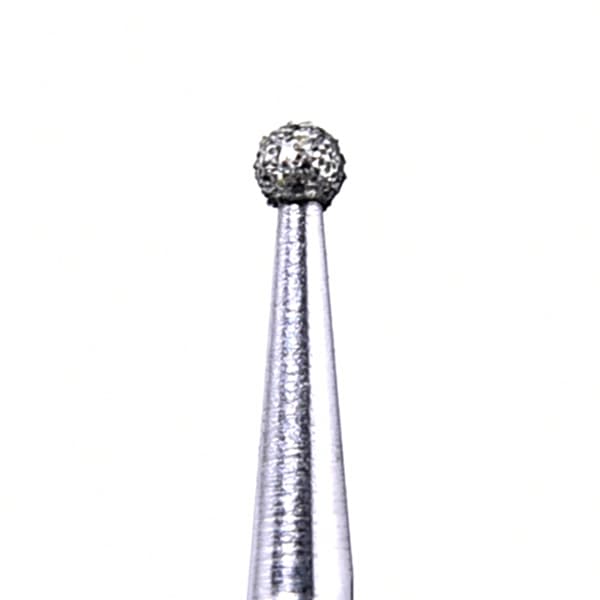 House Brand FG 801.014M Round, Medium Grit Diamond Burs, 10/Pk - House Brand FG 801.014M Round, Medium Grit Diamond Burs, 10/Pk - Image 1