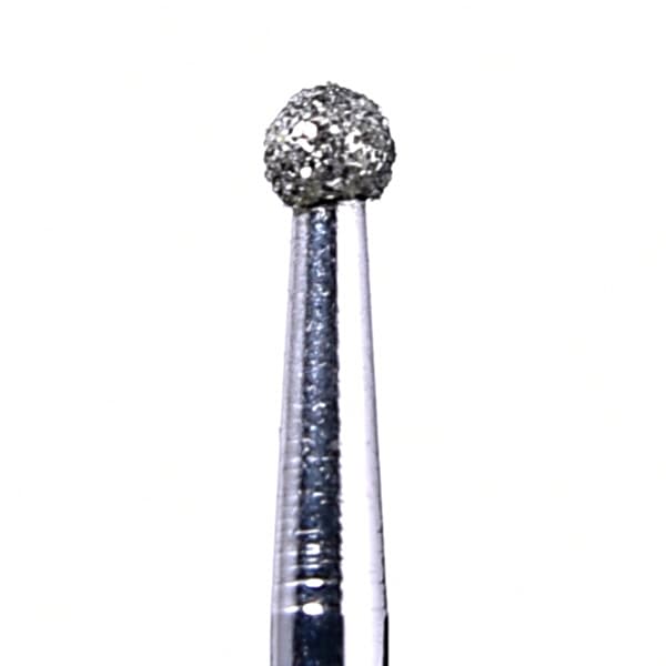 House Brand FG 801.018M Round, Medium Grit Diamond Burs, 10/Pk - House Brand FG 801.018M Round, Medium Grit Diamond Burs, 10/Pk - Image 1