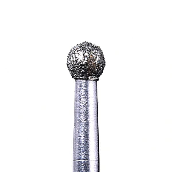 House Brand FG 801.023M Round, Medium Grit Diamond Burs, 10/Pk - House Brand FG 801.023M Round, Medium Grit Diamond Burs, 10/Pk - Image 1