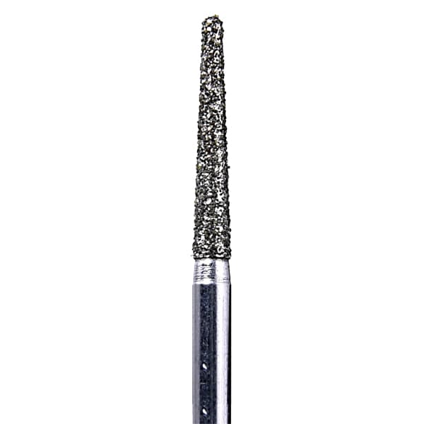 House Brand FG #850.016 Coarse Grit Round End Taper Diamond Burs, 10/Pk - House Brand FG #850.016 Coarse grit, Round end taper diamond burs, 10/Pk - Image 1