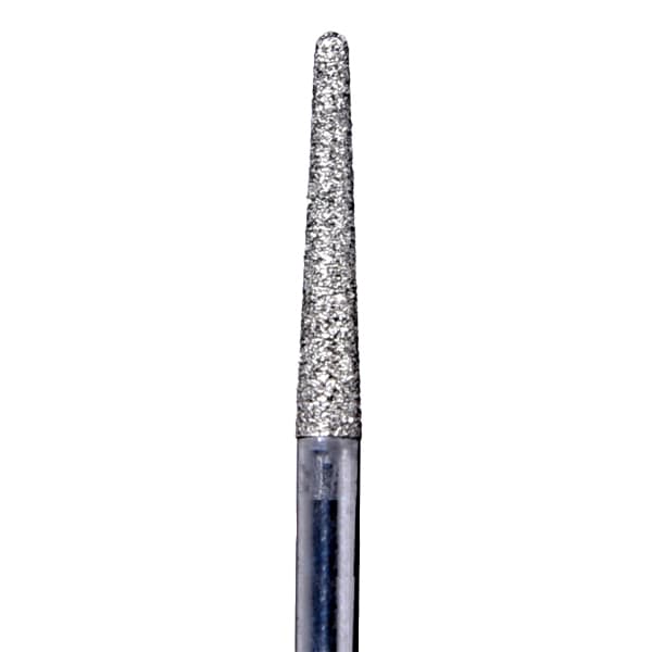 House Brand FG 850.018F Round End Taper, Fine Grit Diamond Burs, 10/Pk - House Brand FG 850.018F Round End Taper, Fine Grit Diamond Burs, 10/Pk - Image 1