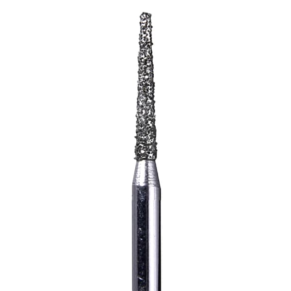 House Brand FG 856.012SC Round End Taper Diamond Bur, Super Coarse Grit, 10/Pk - House Brand FG 856.012SC Round End Taper, Super Coarse Grit Diamond Burs, 10/Pk - Image 1