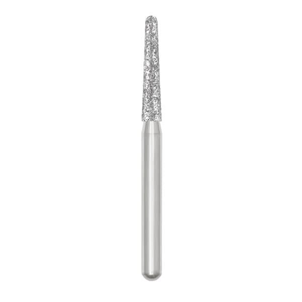 House Brand FG 856.016 Coarse Round End Taper Diamond Bur, Pack of 20 - House Brand FG 856.016 Coarse Round End Taper Diamond Bur, Pack of 20 Burs - Image 1