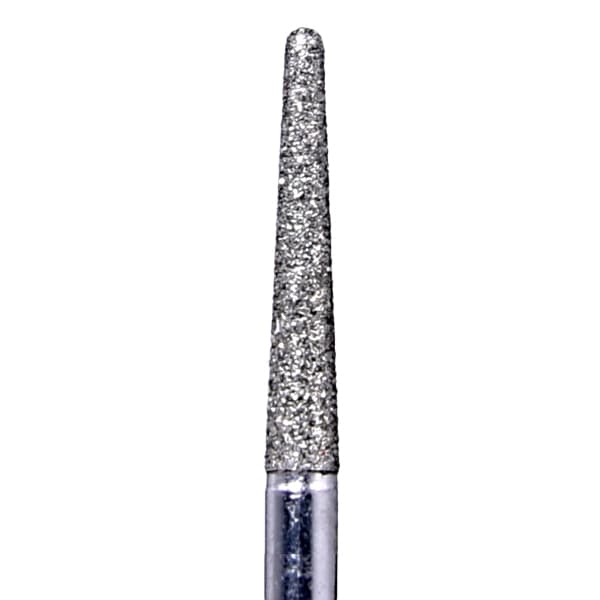 House Brand FG 856L.018F Round End Taper, Fine Grit Diamond Burs, 10/Pk - House Brand FG 856L.018F Round End Taper, Fine Grit Diamond Burs, 10/Pk - Image 1