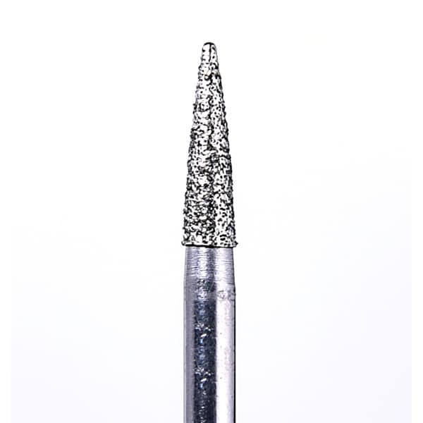 House Brand FG 861.016M Flame Shaped, Medium Grit Diamond Burs, 10/Pk - House Brand FG 861.016M Flame Shaped, Medium Grit Diamond Burs, 10/Pk - Image 1