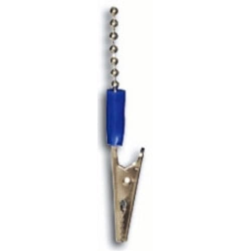 House Brand Bib Clip, Metal Chain, Blue, 3/Pk, Autoclavable - House Brand Bib Clip - metal chain, Blue, 3/pk. Autoclavable - Image 1
