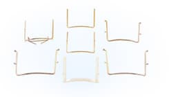 House Brand 5" U-Shaped Metal Rubber Dam Frame, Single Frame thumbnail 2