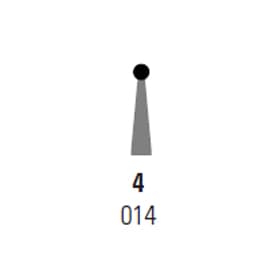 House Brand FG #4 Round Carbide Bur, Package of 50 - House Brand FG #4 Round Carbide Bur. Package of 50 Burs - Image 1