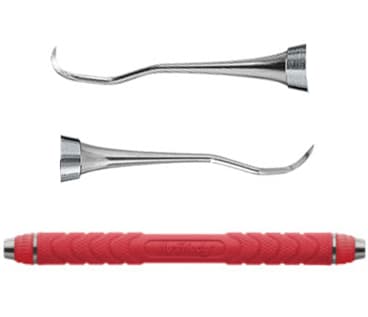 Hu-Friedy EverEdge 2.0 Sickle Scaler 204SD, Double-Ended, Resin 8 Colors Handle (Red), S204SDC8E2 thumbnail 12