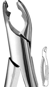Hu-Friedy 151AS Split Beak Extraction Forceps, Serrated, Lower Anteriors and Premolars, F151AS thumbnail 8