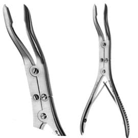 Hu-Friedy Rongeurs, Double Action Hinged, 18M Side-Cutting, Round Beaks, 6-3/4", 18cm, Each, 924377 thumbnail 5