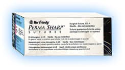 Hu-Friedy Perma Sharp Silk Suture, 5-0, Black Braided, 18", C-3 3/8 Circle Premium Reverse Cutting Needle, 12/Box, PSN640S thumbnail 7