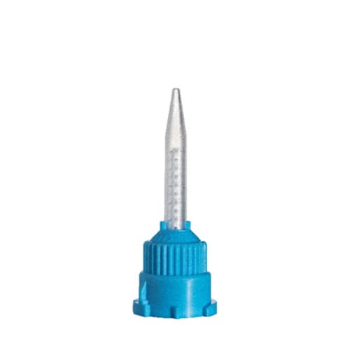Hexa Acrylic Crown & Bridge T-Mixer Mixing Tips, 1:1 & 2:1 Ratio, Blue/Clear, 3.2mm, 25/Pack, SLZ-154610 thumbnail 2