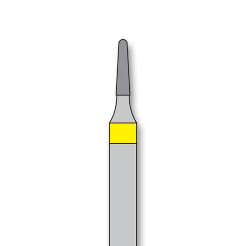 Crosstech FG #849.010 Extra Fine Grit Round End Taper Premium Diamond Bur, 5/Pk - Crosstech FG #849.010 Extra Fine Grit Round End Taper Premium Diamond Bur, 5/Pk. - Image 1